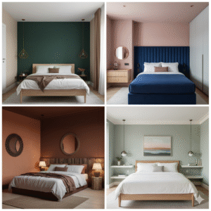 Modern Bedrooms with different Colour Trends