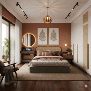 image of a modern Bedroom with great Interior Design showing latest Trends, Ideas, and Solutions for Indian Homes