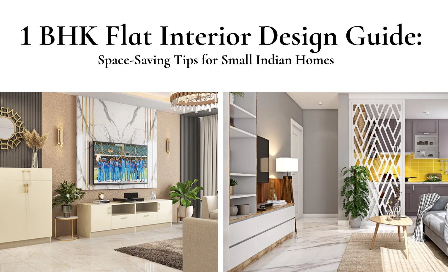 1 BHK Flat Interior Design in Mumbai | Behomly