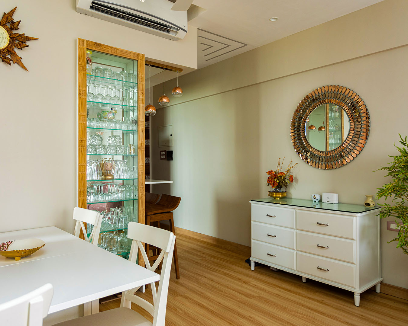 modern dining room design in mumbai